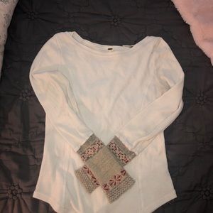 Free People cuff thermal long sleeve